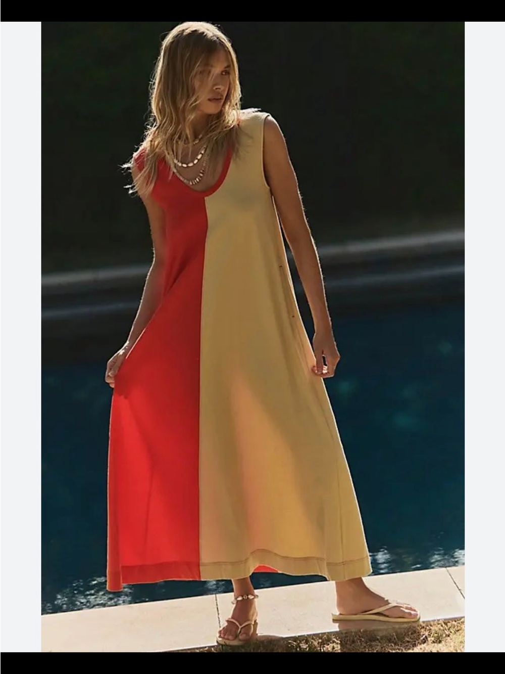 Free People Shea Midi Rouge Dress